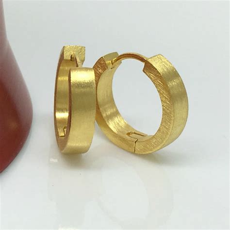 gouden heren oorbellen